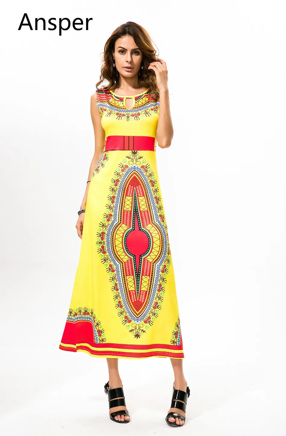 2017 Nouveau Design De Mode tenue africaine Femmes Traditionnelle Africaine Cire Imprimer Dashiki Lady Long Dress