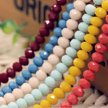 100pcs 6mm Sapcer multicoloridos Contas de Cristal Soltas Grânulos De Vidro para Fazer Jóias Artesanais DIY Pulseira Achados Atacado