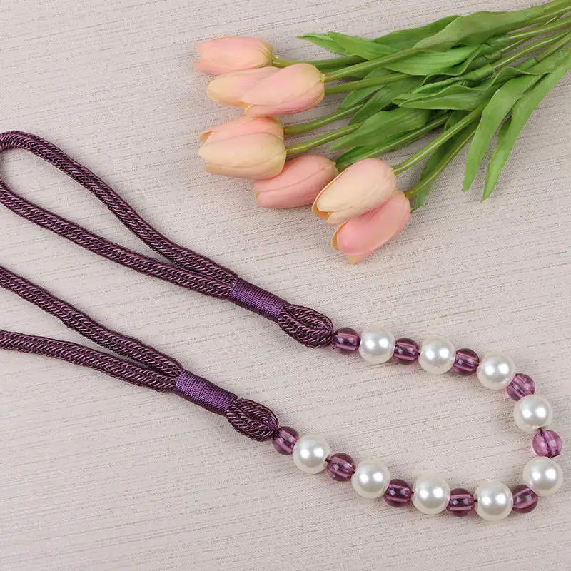 

1Pc Curtain Tieback Tassel Beaded Tie Tieback Curtain Decor Hanging Ball Strap Tassel Home Windows Curtain Tie Backs A041&20