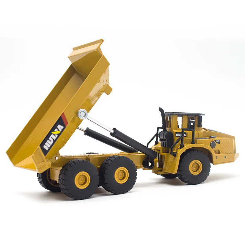 dump truck HUINA 1:50 Самосвал экскаватор колесный погрузчик литая металлическая модель строительная машина игрушки для мальчиков подарок на день рождения коллекция автомобилей - Цвет: dump truck