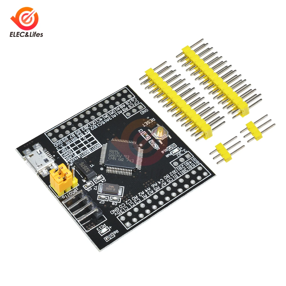 Мини USB STM32F103RBT6 ARM 32 бит Cortex STM32 развития плата расширения вспышка I/O программатор AVR микроконтроллер для Ardunio