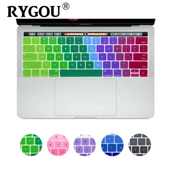 

RYGOU Gradient Ultra Slim US English Keyboard Cover for New MacBook Pro 13" 15" Retina Display with Touch Bar(2016 Oct. Release)