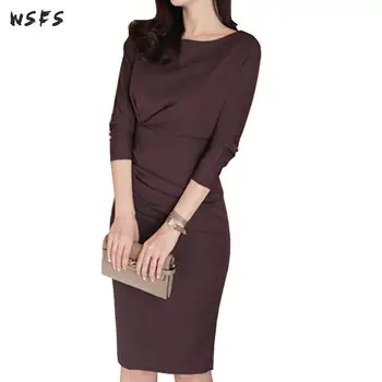 

Autumn Women Dress Long Batwing Sleeve Oneck Vintage Party Sexy Dress Bandage Bodycon Office Ladies Midi Pencil Wrap Dresses