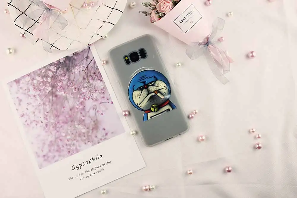 Чехол с узором Doraemon для телефона Samsung Galaxy S8 S9 S10 S20 S30 Plus Uitra Lite Cover S10E S7 Edge Uitra|Бамперы|