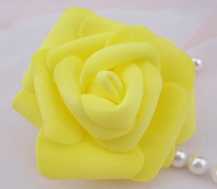 High Quality 50pcslot 7cm Foam Rose Heads Real Touch New PE Kissing Balls For Weddings DIY Wedding Table Centerpieces 8 Colors (10)