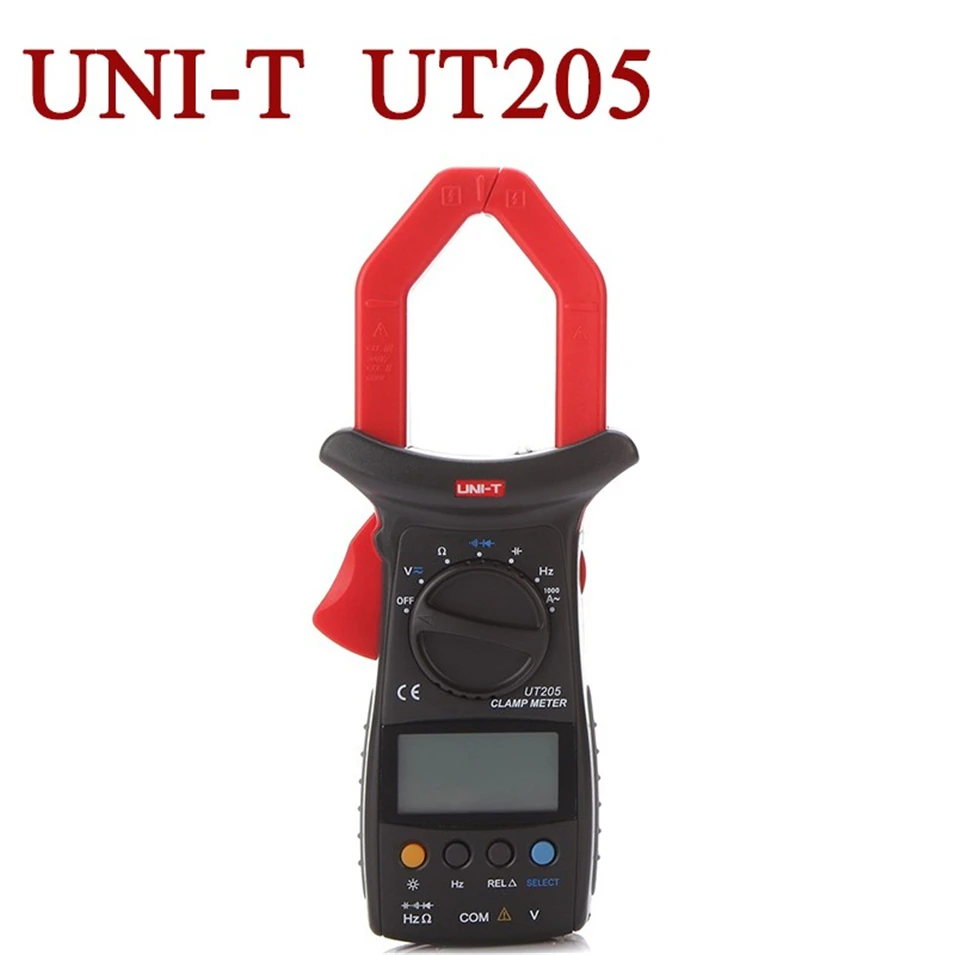 

UNI-T UT205 Digital Clamp Multimeters Auto Range Capacitancy 1000A 600V Clamp Meter Ammeter Voltmeter Free Shipping