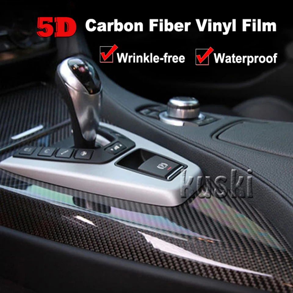 Car-Styling 5D Carbon Fiber Car Sticker For BMW E90 F30 F10 m3 Audi A3 A6 C5 C6 Opel Insignia Ssangyong kyron rexton Accessories