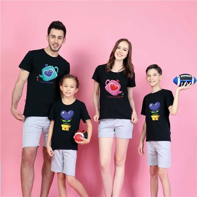 1 pc 95 Cotton Flower plus size family matching clothes for baby