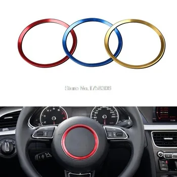 3 Colors Car steering wheel decorative circle modified sequins stickers car styling for Audi A3 A4L Q3 Q5 A5 A6L A7 S3 S5 S7