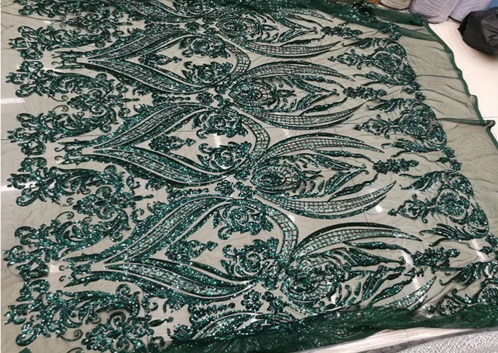 CRYSTAL-JIANG-2019-New-Fashion-O-Neck-Green-Sequin-Muslim-Long-Sleeve-Evening-Dress-Custom-made