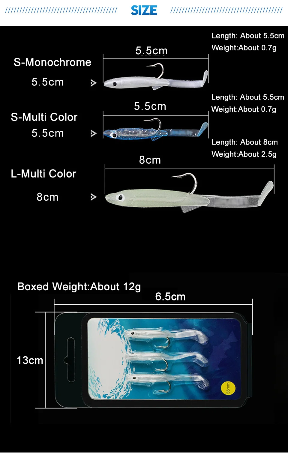 GLUREE-3PcsLot-5.5cm-8cm-Fishing-Lures-Fish-Eel-Lure-Soft-Baits-with-Hook-Small-Fish-Eel-Artificial-Bait-Fishing-Tackle_04