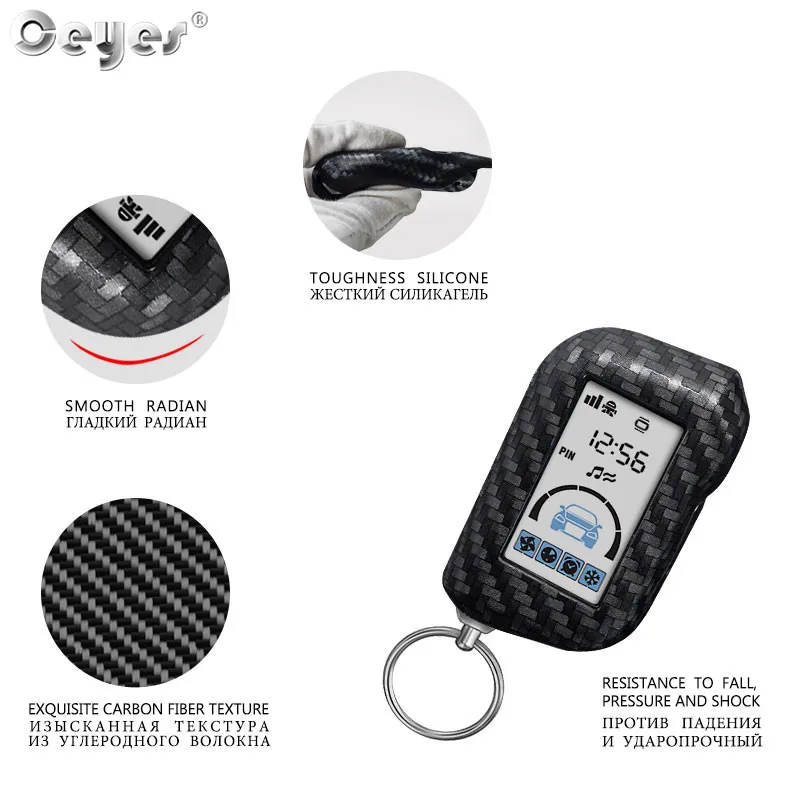 Carbon fiber key cover for Starline A93 A63 A96 A36 A39 (2)