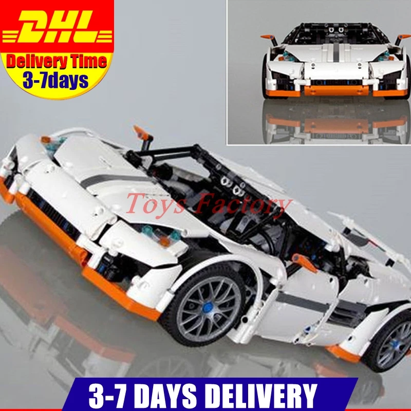 

2018 DHL MOC LEPIN 20052 1950PSC Technic SerieS The Predator Supercar Set Model Building Blocks Set Bricks Toys Race Car