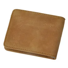 Натуральная кожа кошелек для денег Crazy Horse кошелек для денег в винтажном стиле Высокое качество кожаный кошелек для денег держатели для карт