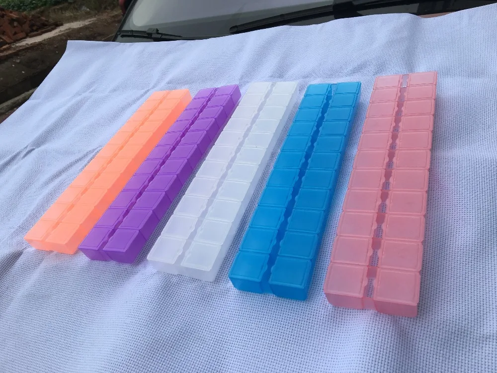 22 сетки мини коробка для хранения случайный цвет для бисера Алмазная Вышивка крестом бисер инструмент для вышивки DIY мозаика рукоделие