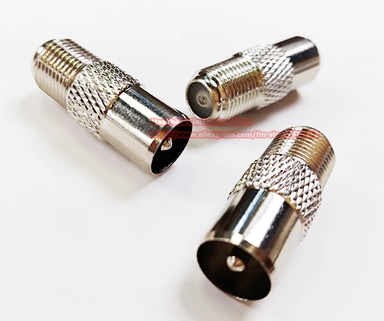 Davitu Electrical Equipments Supplies 1000pcs Nickel Plating TV Adapter Connectors PAL Male to F Female Connector New Davitu Electrical Equipments Supplies 1000pcs Nickel Plating TV Adapter Connectors PAL Male to F Female Connector New