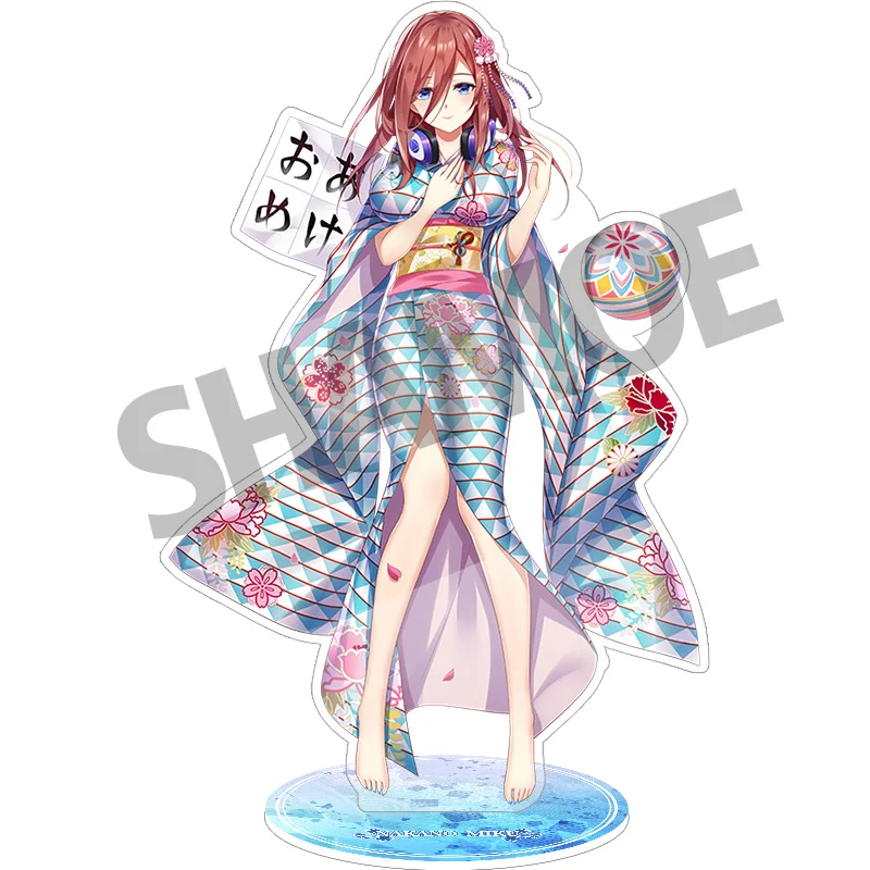  Anime The Quintessential Quintuplets Go-Toubun no Hanayome Miku Nakano Cosplay Acrylic Stand Figure