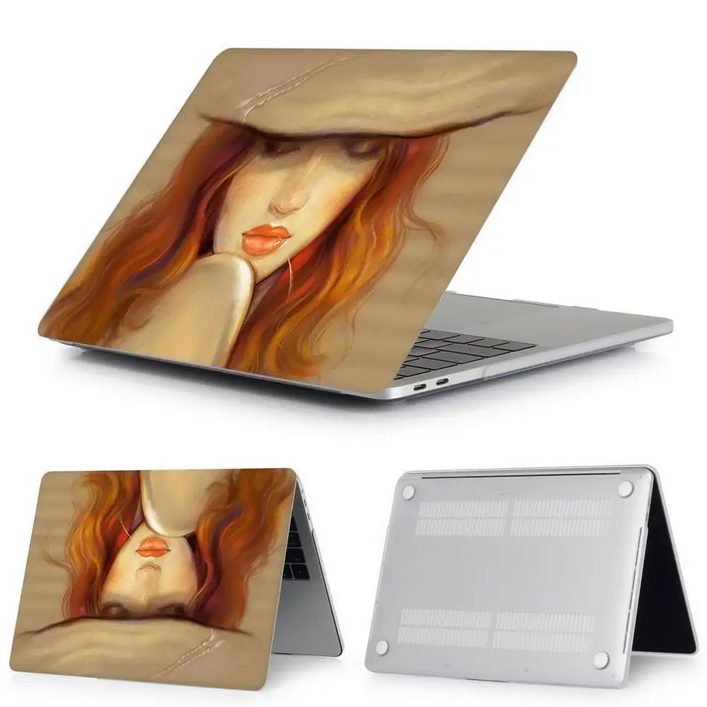 ZAIWJ чехол для ноутбука MacBook Air retina Pro 11 12 13 15 для Mac book New Pro 13 15 дюймов с сенсорной панелью+ крышка клавиатуры - Цвет: DH-31-ru-shang