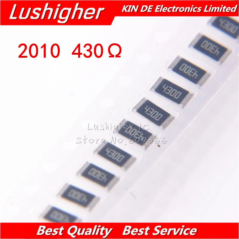 

100PCS 2010 SMD Resistor 3/4W 1% 430R 430 ohm 430ohm 4300 free shipping