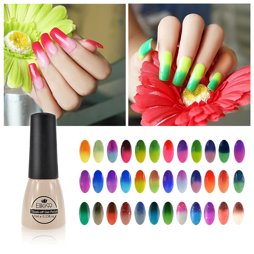 Elite99 7ml Temperature Mood Color Changing Gel Nail Polish Long