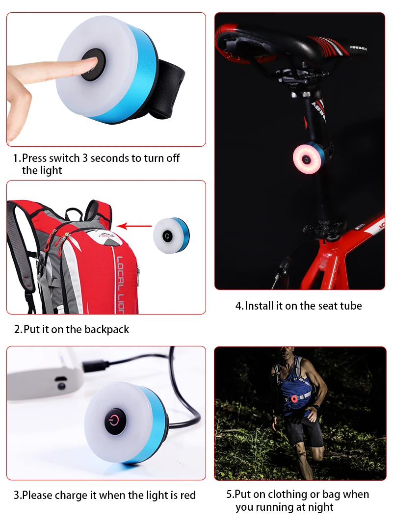 Top WEST BIKING Bike Taillight 20Lumen 220mAh USB Rechargeable Waterproof LED Cycling Rear Light Night Warning Bicycle Tail-lantern 5 Top WEST BIKING Bike Taillight 20Lumen 220mAh USB Rechargeable Waterproof LED Cycling Rear Light Night Warning Bicycle Tail-lantern 5