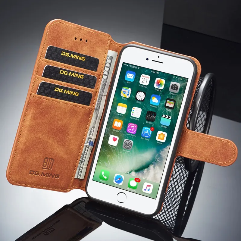 

Leather Case Flip Magnetic Case Cover For iPhone X XR XS Max 6 6S 7 8 Plus Shell
