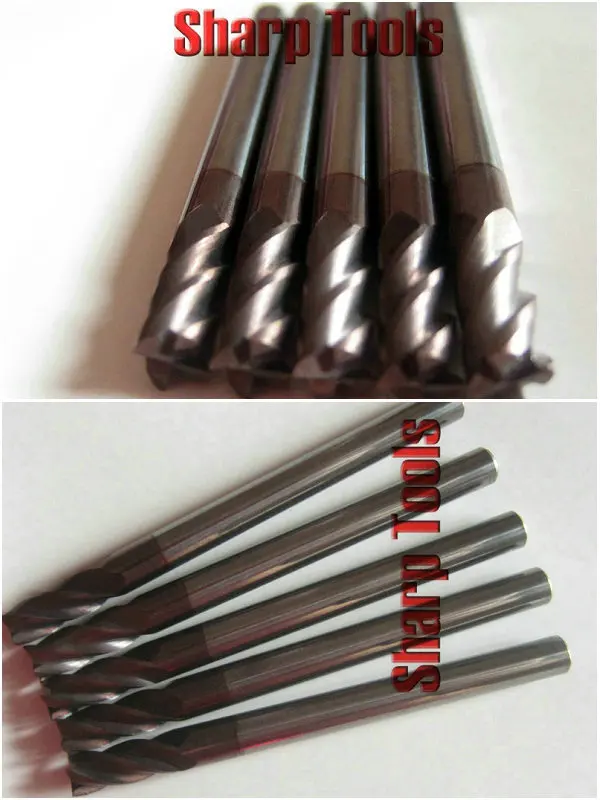 

4*10mm- 4 flute end mill metal cutting tools, for stainless steel iron, imported carbide milling cutter, on cnc lathe machinery