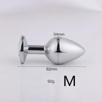 AUEXY Big M Gode Anal Plug Sex Toys for Woman Men Masturbator Buttplug Gay Sextoy Products Sexo Metal Stainless Steel Butt Plugs 2