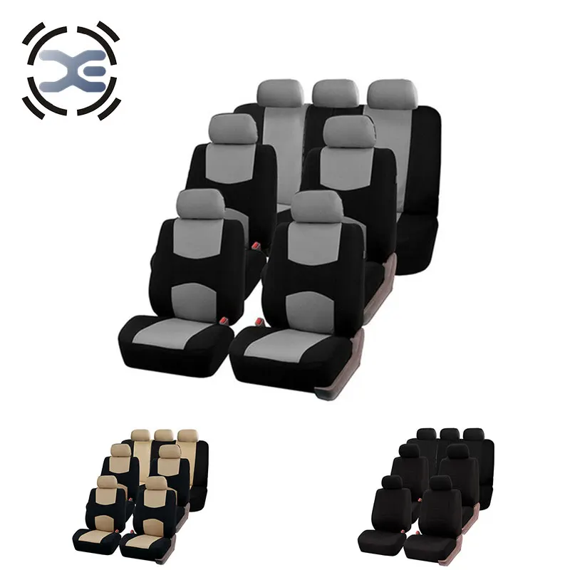 

7 Seat Cloth Art 2 Colors Car Seat Cover Compatible Universal Fit Most Car Protector Automobiles Interior Accessories T147