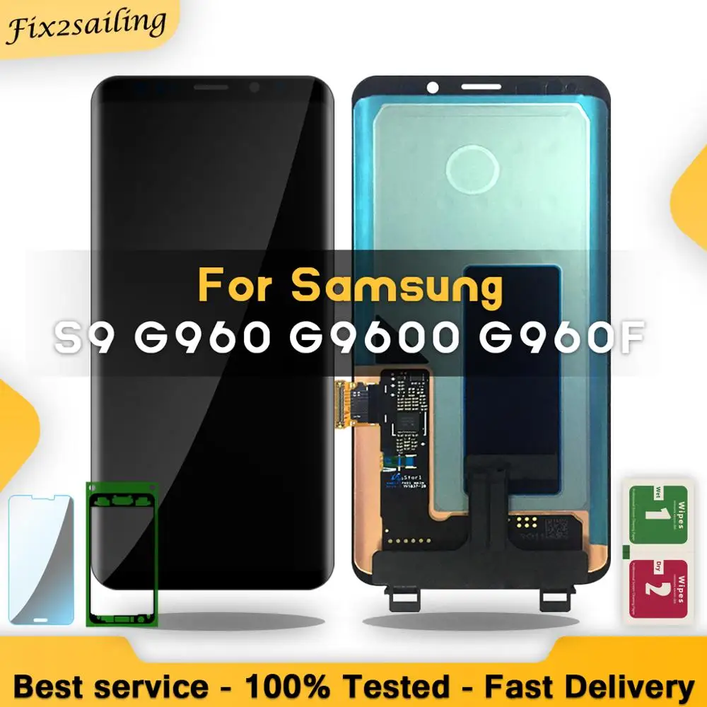 

LCD For SAMSUNG Galaxy S9 G960 G960F Display Touch Screen Digitizer Assembly Replacement