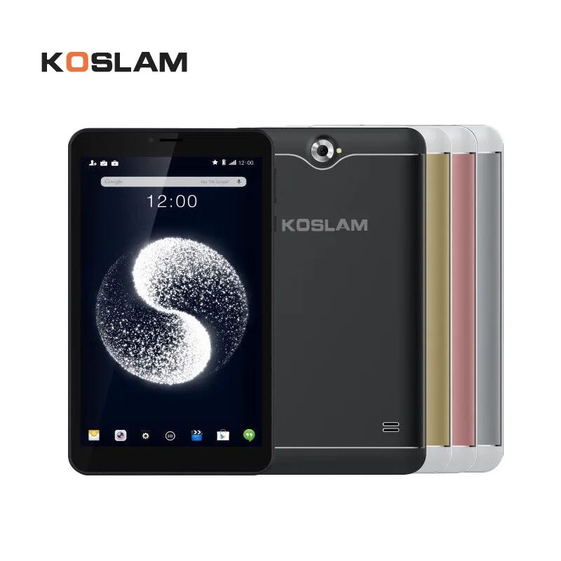 KOSLAM новый 7 дюймов Android 7,0 MTK 4 ядра планшеты PC 1 Гб оперативная память 8 Встроенная Dual SIM карты слот AGPS Wi Fi Bluetooth телефонный звонок Phablet