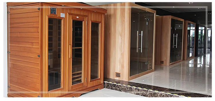 new Fashion Beautiful indoor dry sauna room African white wood Sauna House with LED Ceiling(M-6038