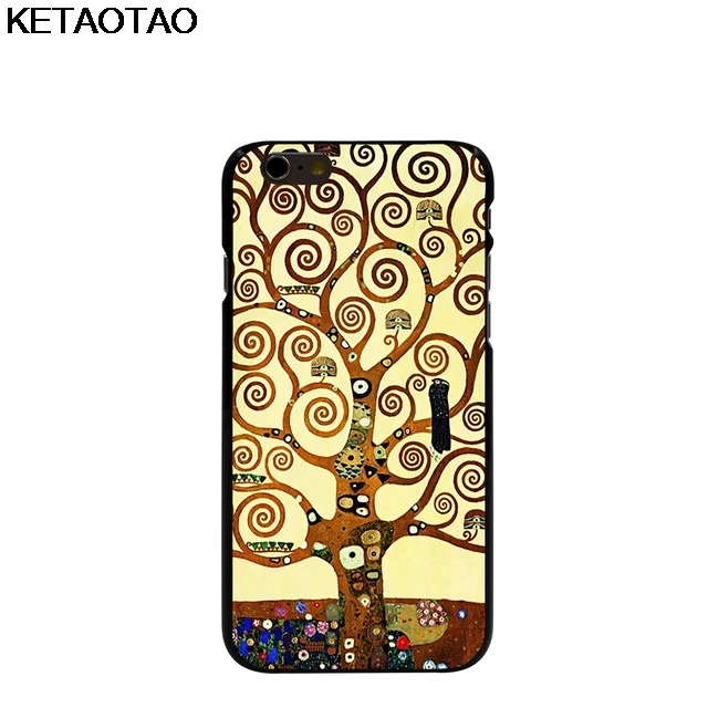 KETAOTAO Gustav Klimt Tree of Life чехлы для телефонов iPhone 4S 5C 5S 6S 7 8 Plus XR XS Max X6 Чехол Мягкий ТПУ