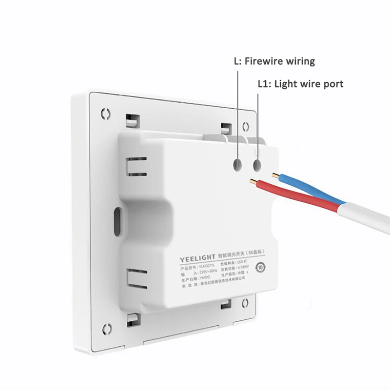 Cena 2019 nowy xiaomi Yeelight inteligentny wyłącznik ściemniacza przełącznik bezprzewodowy przełącznik do montażu ściennego dla mi home pilot aplikacji sterowanie Yeelight sufitowe światło