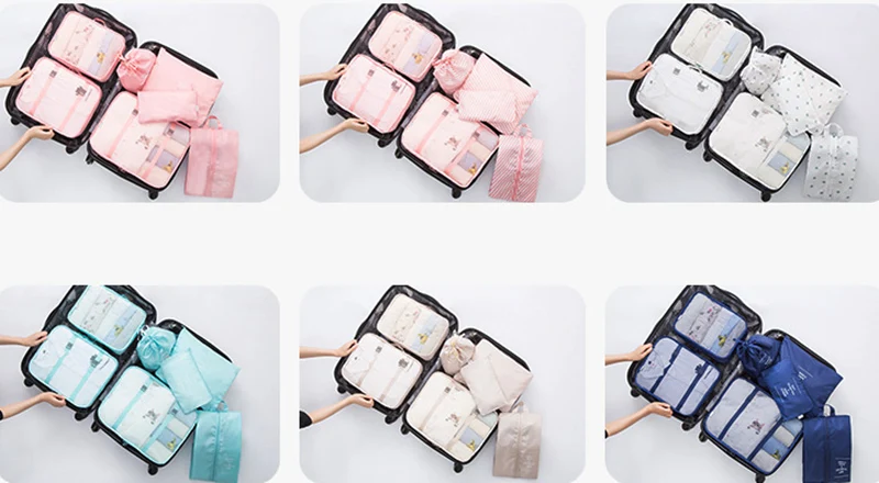 roupas higiene pessoal organizador viagem bagagem bolsa kits acessórios viagem