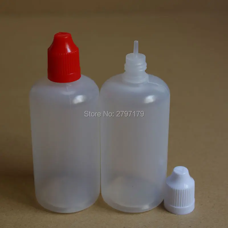 100 шт. пустой 100 мл мягкий PE пластик капельницы бутылочки с защитой от детей кепки иглы E-Бутылки для жидкостей для электронных сигарет
