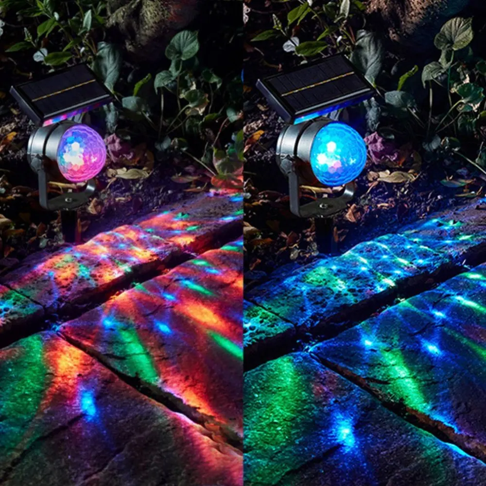 Jardim ao ar Lâmpada de Palco Festa de Natal do Feriado Luzes à Prova Livre Lâmpadas Solares Rotativo Fadas Guirlanda Jardim Solar Dwaterproof Água Rgb Led 9 Cheap Lâmpadas solares