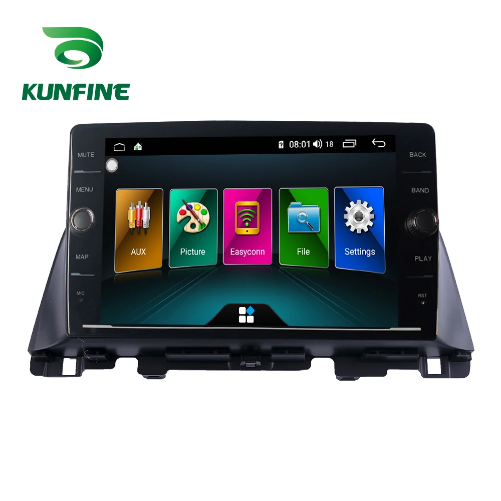 Sale Octa Core ROM 64GB Android 8.1 Car DVD GPS Navigation Player Deckless Car Stereo for KIA K5 2016 2017 Car Multimedia Player 1