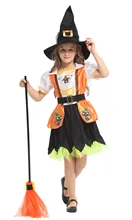 Shanghai Story Halloween children’s clothing girls princess cosplay cloak witch bat pumpkin costume