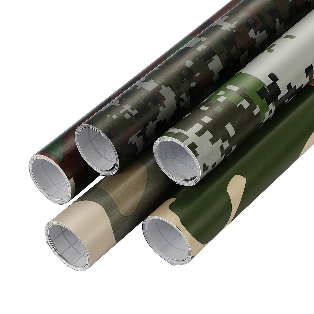 10x100 см Цифровой Лесной зеленый камуфляж пустыня виниловая пленка ...