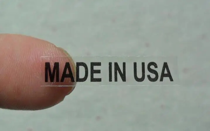 Free shipping 6X28mm the transparent label MADE IN USA stickers | Канцтовары для офиса и дома
