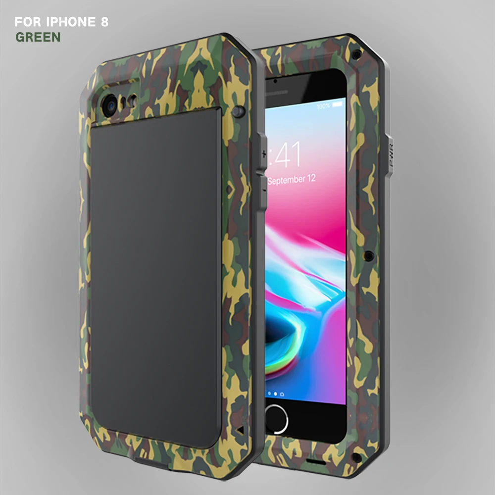 iphone 13 pro max cover Armor Metal Aluminum Shockproof Phone Case for iPhone 13 11 12 mini Pro XS MAX SE 2 XR 6 6S 7 8 Plus X 5S Outdoor Military Cover iphone 13 pro max cover