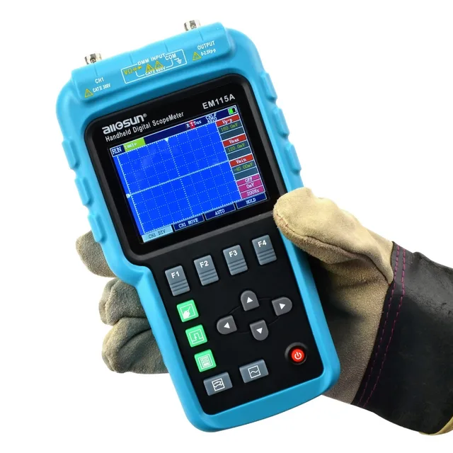 Special Offers all-sun EM115A 50MHZ 200MSa/S 3in1 Professional Portable Digital Oscilloscope+ Multimeter+ Signal Generator USB ColorLCD Display