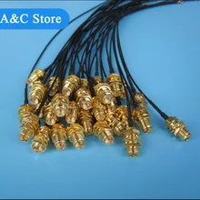 50 шт. RF1.13 IPEX к RP-SMA антенна с гнездовым разъемом кабель WiFi косичка 15 см кабель