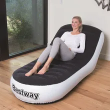 Bestway 75064 165*84*79CM Single Person Back Sofa Lazy Sofa Inflatable Mat Air Bed Lifting Chair Air Chair Garden Inflatable Mat