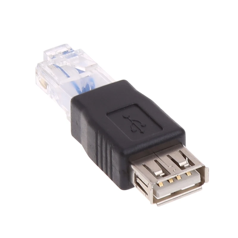 Тип usb женщина к RJ45 мужской локальной сети Ethernet маршрутизатора адаптер разъема