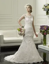 Free Shipping High Quality Perfect Mermaid Sweep Train Lace Beautiful Pakistani Wedding Dresses With Keyhole Back WX11606