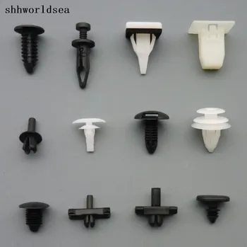 

shhworldsea 500pcs auto clip hood fender screw grommet moulding clip bumper grommet rocker panel push type retainer