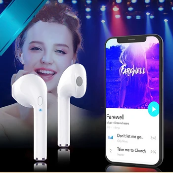 

Bluetooth Earphone i7s Ear Hook Buds Wireless Headphones Mini Stereo Earpiece With Mic Sport Headset For Phone Xiaomi Samsung