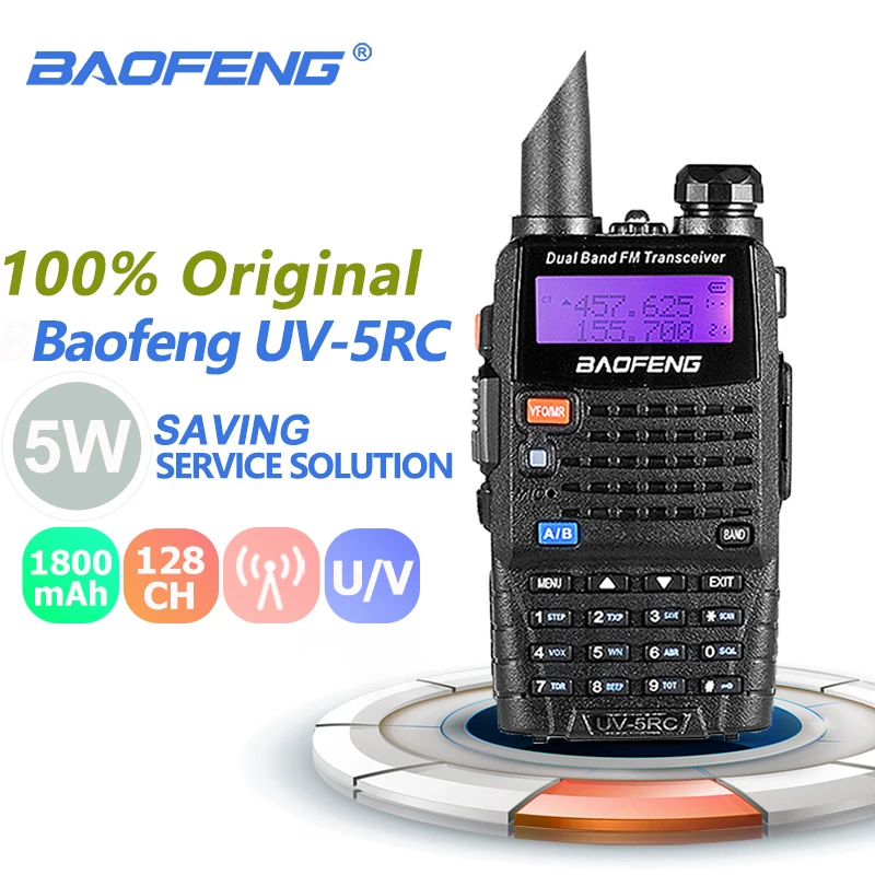 

Baofeng UV-5RC Walkie Talkie Long Range Dual Band Two Way Radio Hf Transceiver Baofeng Uv-5r Plus Version Cb Radio Amador Telsiz